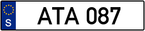 Trailer License Plate